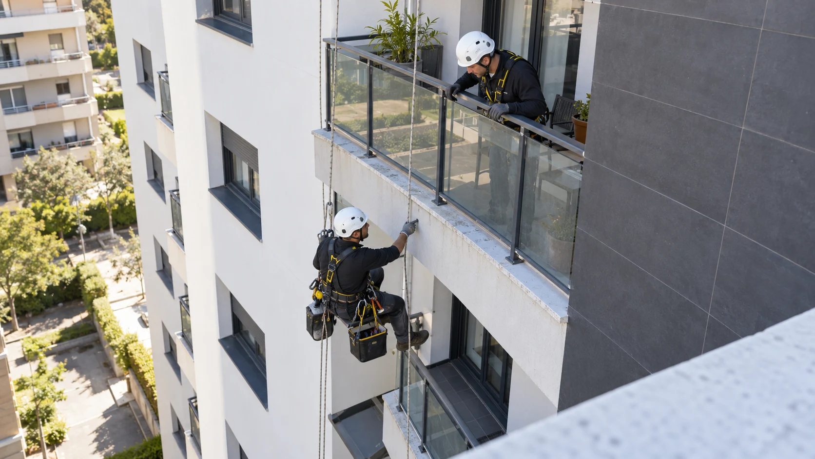 Trabajos verticales en Olèrdola