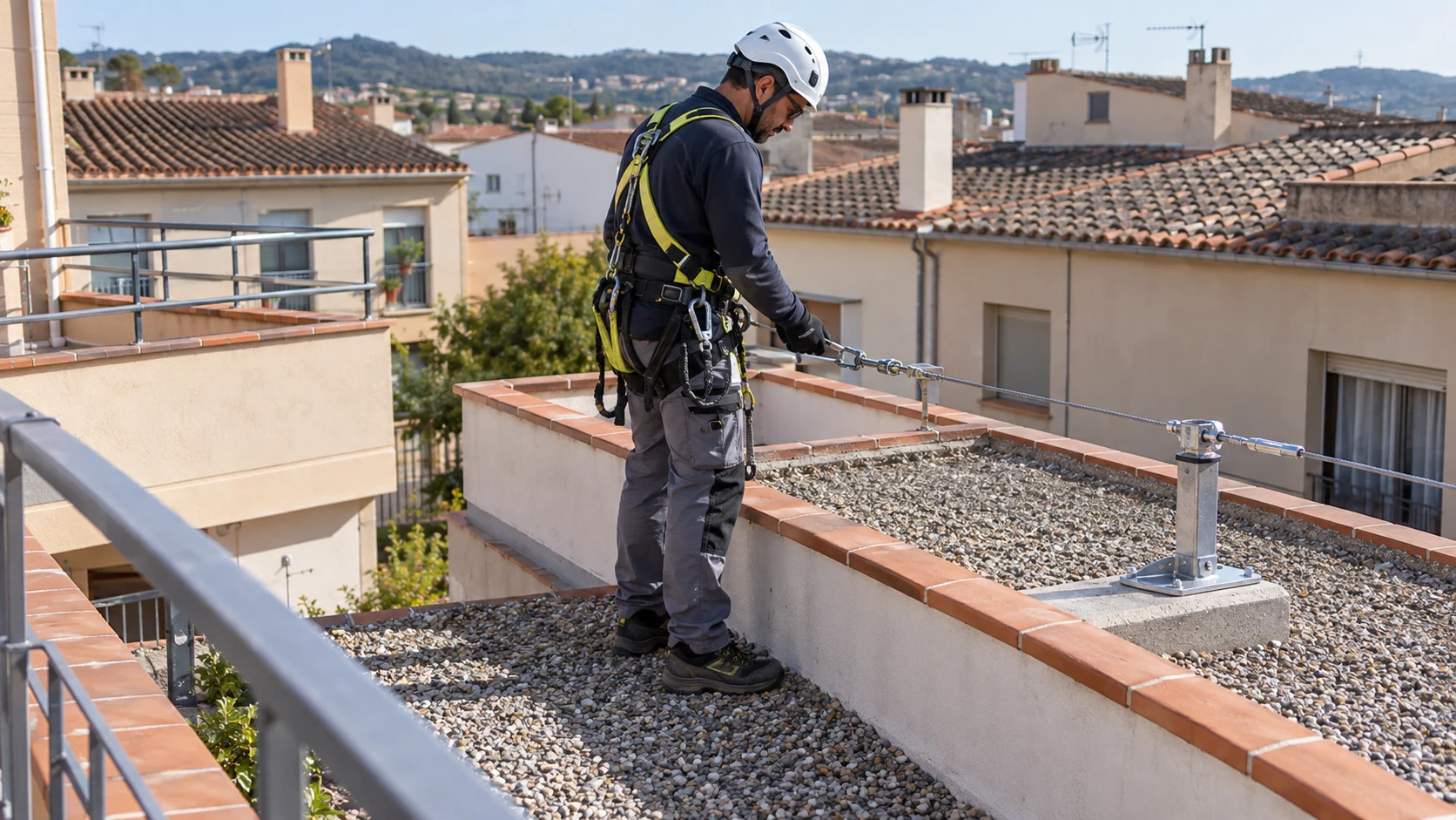 Líneas de vida y anclajes: valoración especializada en Vilafranca del Penedès