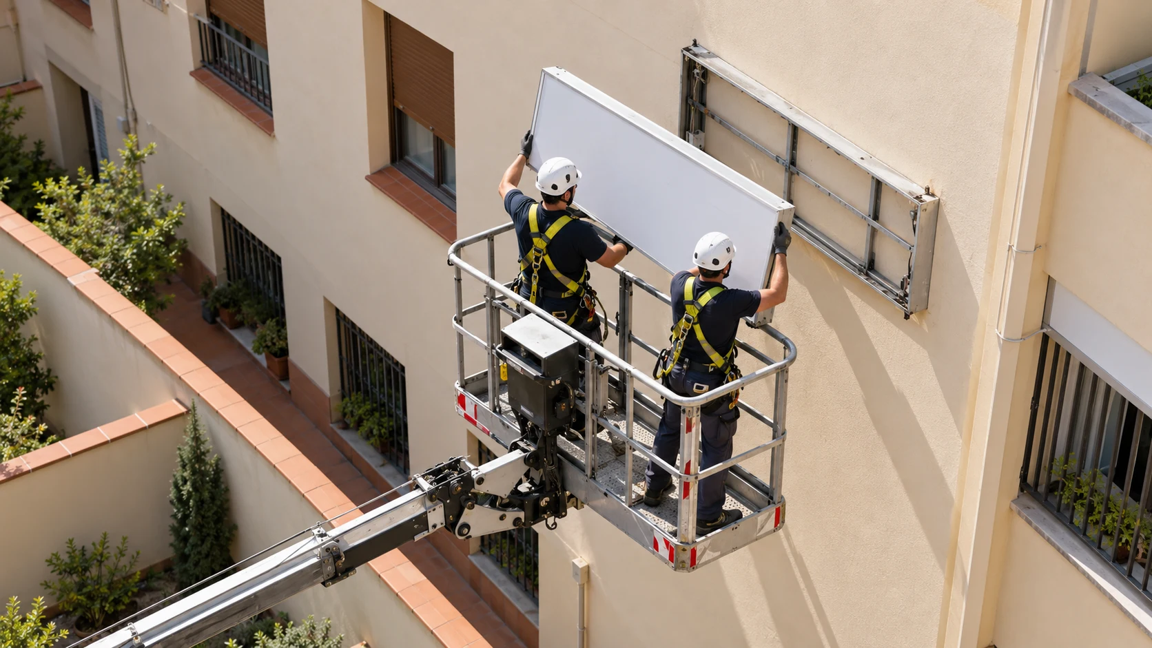Instalación y retirada de rótulos y lonas en altura en Vilafranca del Penedès · imagen de contenido