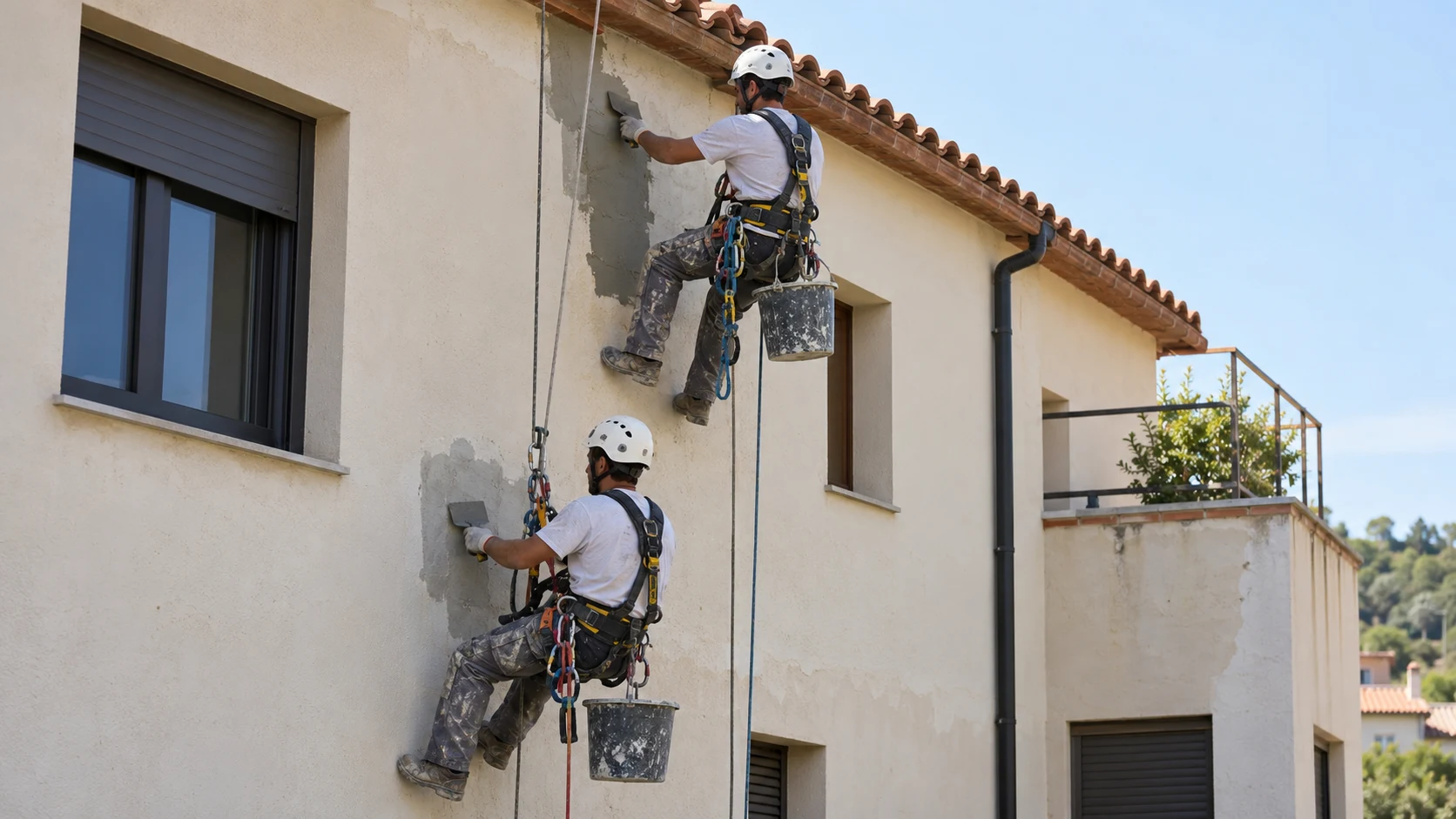 Trabajos verticales en Sant Martí Sarroca