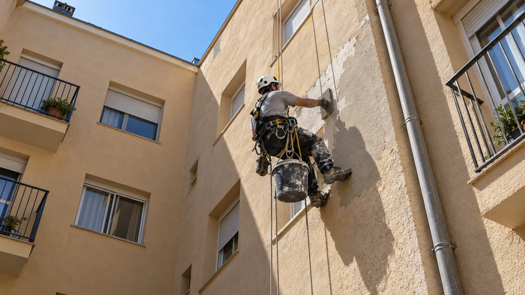 Trabajos verticales en Santa Margarida i els Monjos
